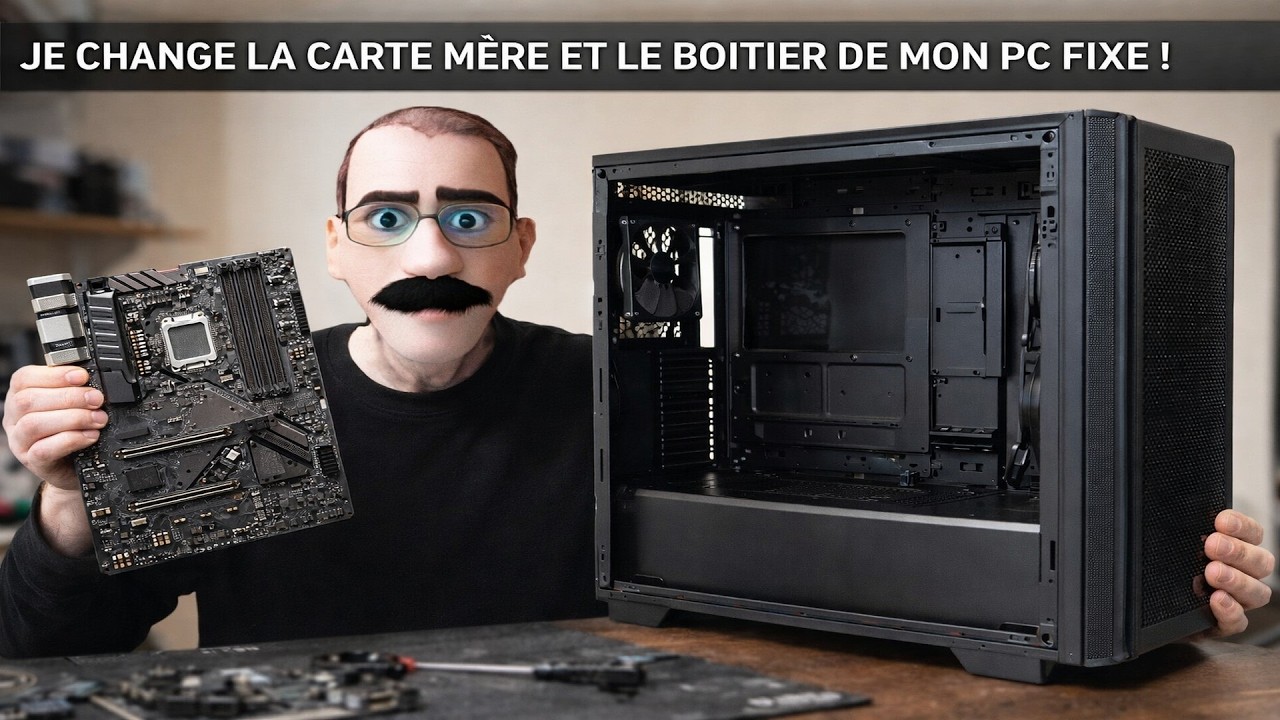 Je change la carte mère et le boitier de mon PC fixe !