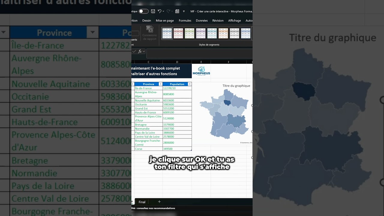 Créer une carte interactive sur Excel ! Carte de France modifiable 🇫🇷