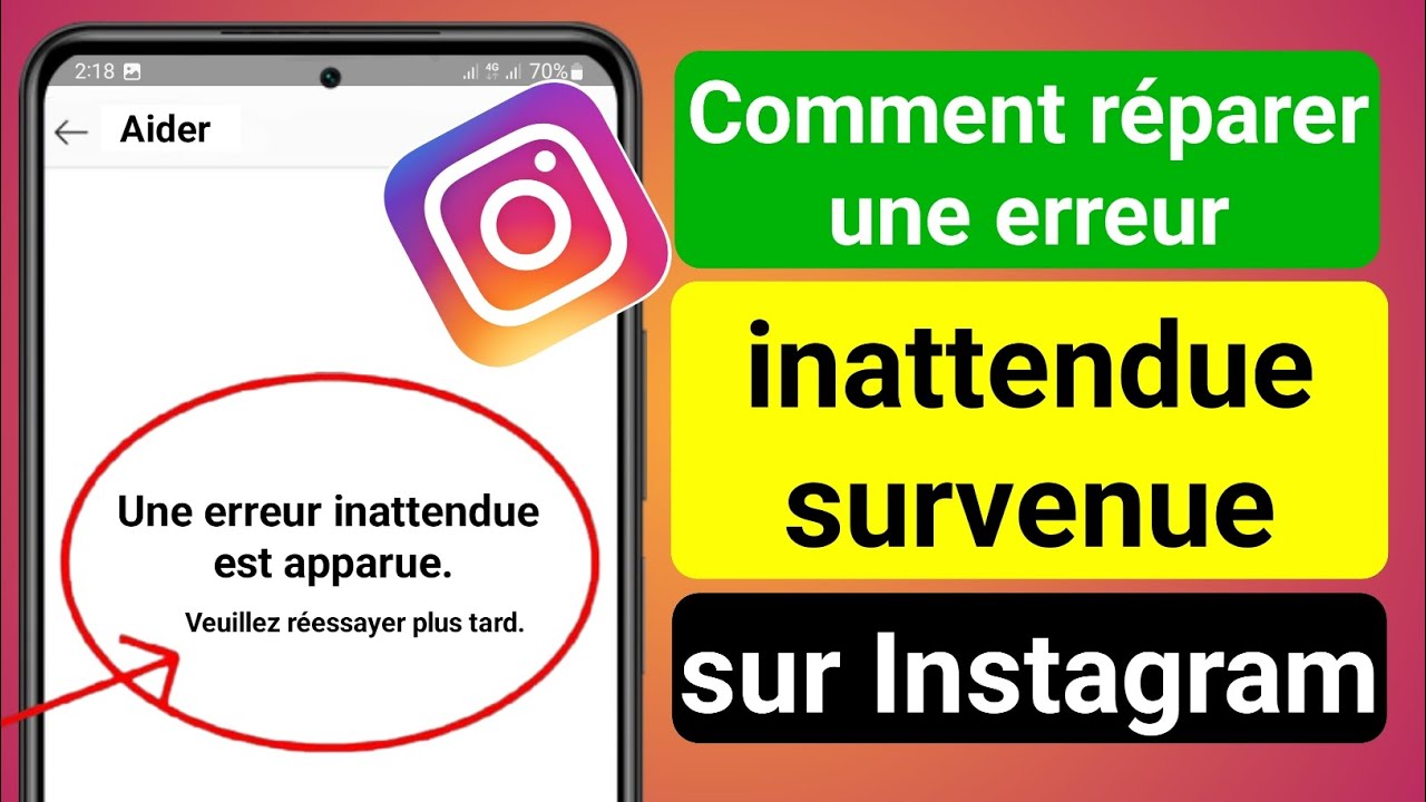 Instagram Une erreur inattendue s'est produite | Comment réparer Instagram une erreur inattendue