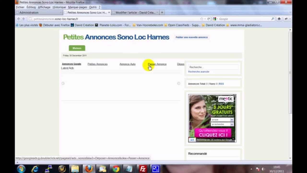 Tutoriel Créer un site de petites-annonces avec Open Classifieds