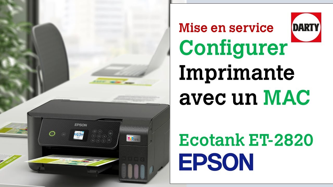 Ajouter une imprimante réseau Epson Ecotank ET-2820 sur son Mac