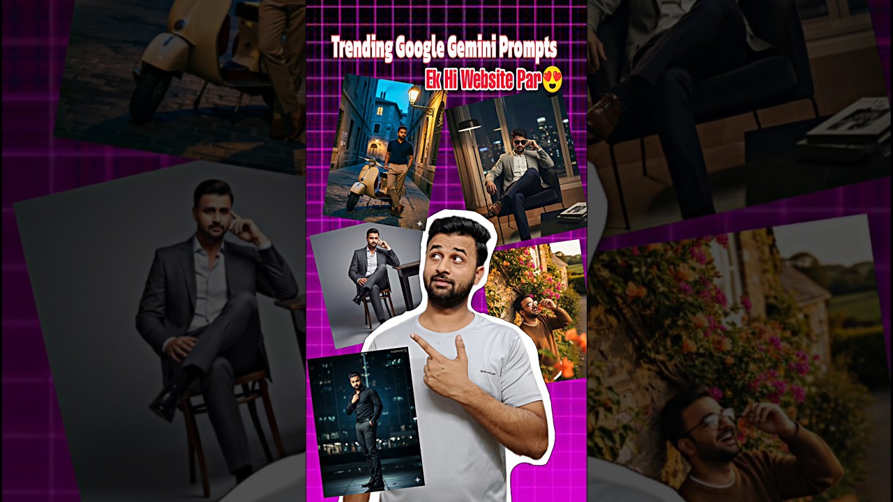 Google Gemini Photo Prompts All in One Website | Trending Google Gemini Editing #gemini #ytshorts