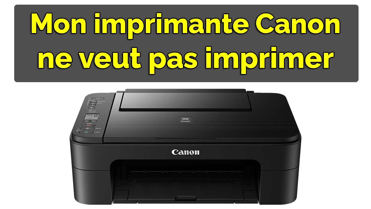 Mon imprimante canon ne veut pas imprimer depuis mon ordinateur ?