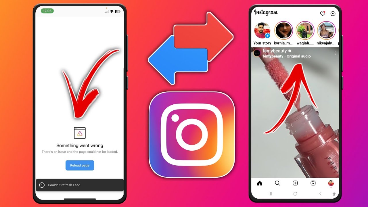 Comment réparer Une erreur s'est produite sur Instagram | Instagram "Quelque chose s'est mal passé"