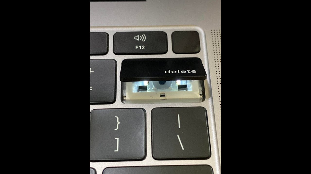 Démontage Nettoyage touche Clavier MacBook Pro 13 16 2019 2020 A2149 A2289 A2179 A2251