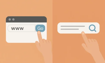 Saisie d’URL ou recherche Google